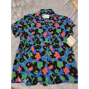 Floral Topical Rayon Blue Women's Target design Daniela Jordan-Villaveces‎